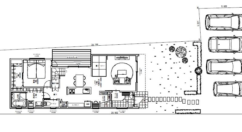 ★沼津市下香貫の広い土地　南面道路で日当たり良好物件★