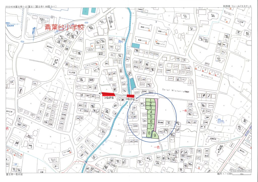 富士市一色全9区画分譲地
