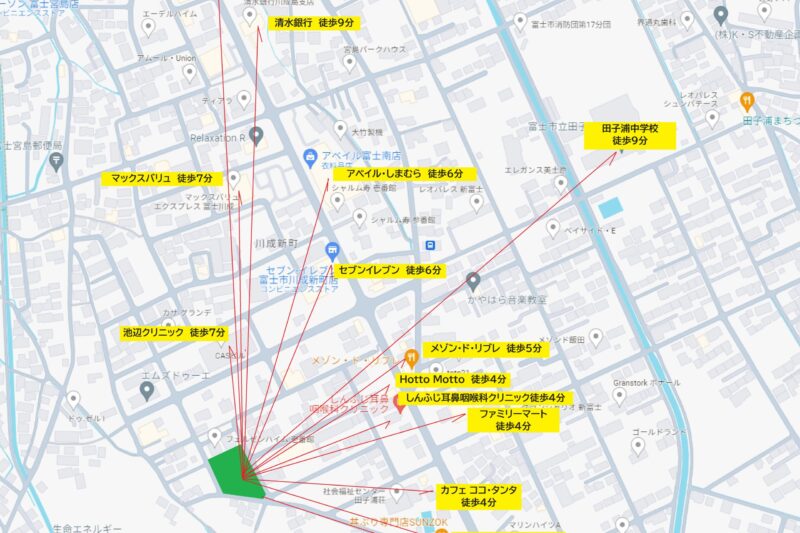 富士市川成新町売土地